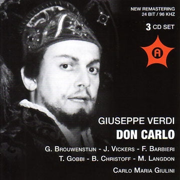 Carlo Maria Giulini - Verdi: Don Carlo - Import 3 CD
