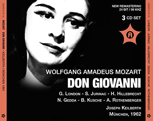 Mozart (1756-1791) - Don Giovanni : Keilberth / Bavarian State Opera, G.London, Frick, Gedda, Jurinac, etc (1962 Monaural)(3CD) - Import 3 CD