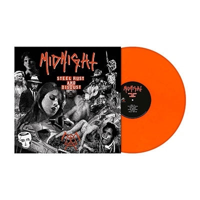 Midnight - Steel, Rust and Disgust - Import Orange Vinyl LP Record