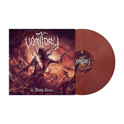 Vomitory - In Death Throes - Import Dark Rose Marbled Vinyl LP Recurd Limited Edition