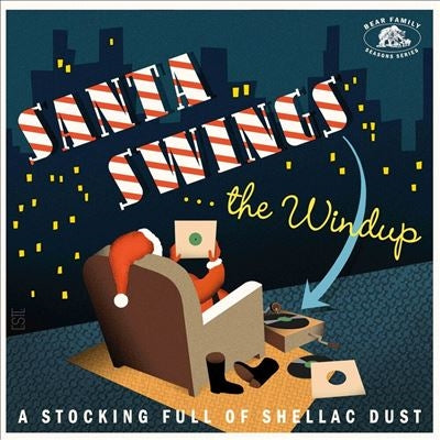 Various Artists - Santa Swings...The Windup: A Stocking Full Of Shellac Dust (Red Vinyl) - Import Vinyl LP Record