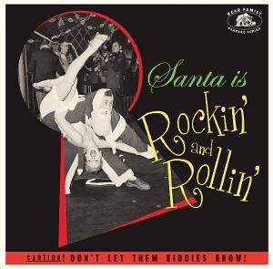 Various - Santa Is Rockin' And Rollin' - Import Red Vinyl LP Record