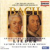 Gotthard Schwarz & Sabine Bauer - CPE & JCF Bach: Sacred & Secular Songs - Import CD