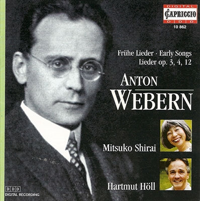 Mitsuko Shirai & Hartmut Holl - Webern: Lieder op. 3, 4, 12 - Import CD