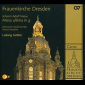 Sachsisches Vocalensemble - FRAUENKIRCHE DRESDEN:FESTKONZERT IM WEIHEZEUITRAUM:HASSE:MISSA ULTIMA IN G:LUDWIG GUTTLER(cond)/VIRTUOSI SAXONIAE/ULRIKE STAUDE(S)/SACHSISCHES VOCALENSEMBLE/ETC - Import CD
