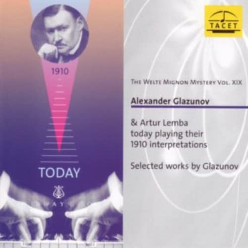 Glazunov (1865-1936) - Elte-mignon Piano Rolls : Glazunov, Lemba - Import CD