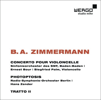 Ernest Bour, Hans Zender - B.A. Zimmermann: Cello Concerto - Import CD
