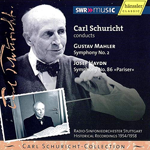Carl Schuricht - Mahler: Symphony No.2 (4/17/1958); Haydn: Symphony No.86"Pariser"(5/20/1954) / Carl Schuricht(cond), Stuttgart SWR Radio SO, etc - Import 2 CD