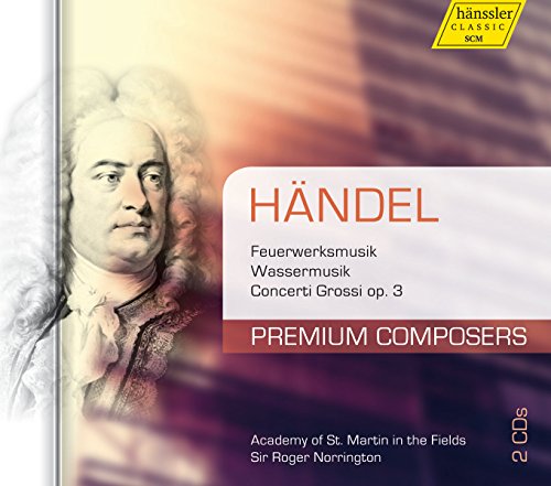 Handel (1685-1759) - Water Music, Music for the Royal Fireworks, Concerti Grossi Op, 3, : Marriner / I.Brown / ASMF (1993, 1995)(2CD) - Import 2 CD
