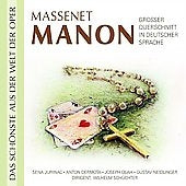 Jurinac / Dermota / Ola / Schuechter - Massenet: Manon (in German/Highlights) / Wilhelm Schuchter, North German Radio SO, Sena Jurinac, etc - Import CD
