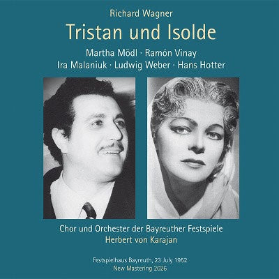 Herbert Von Karajan - Wagner : Tristan und Isolde / Bayreuther Festspiele, Martha Modl, Ramon Vinay, Hans Hotter, Ludwig Weber, etc.(1952 Monaural) - Import 3 CD