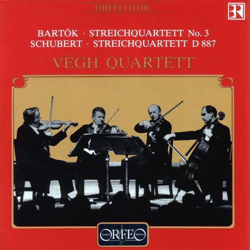 Bartok / Schubert - Bartok String Quartet No.3, Schubert String Quartet No.15 : Vegh Quartet (1968 Stereo) - Import CD