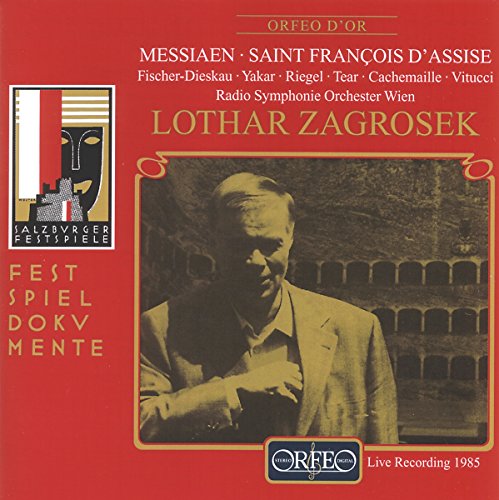 Messiaen, Olivier (1908-1992) - Saint Francois d'Assise (Selections): Zagrosek / Wienna RSO, Fischer-Dieskau, etc (1985 Salzburg Stereo)(2CD) - Import 2 CD