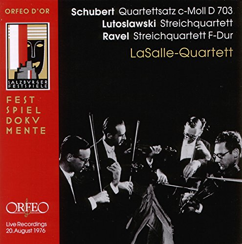 SCHUBERT / LUTOSLAWSKI / RAVEL; - Quartets - Import CD
