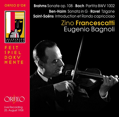 BRAHMS / BACH / BEN-HAIM / SAINT- - Sonata No. 3 in D minor Op. 108 - Import CD