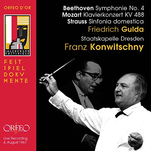 Strauss, Richard (1864-1949) - Sinfonia Domestica: Konwitschny / Skd +mozart: Piano Concerto, 23, : Gulda(P), Beethoven: Sym, 4, Salzburg - Import 2 CD
