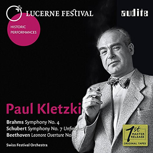 Brahms (1833-1897) - Brahms Symphony No.4, Schubert Symphony No.8, Beethoven Leonore overture No.3 : Kletzki / Lucerne Festival Orchestra (1946) - Import Digipak CD