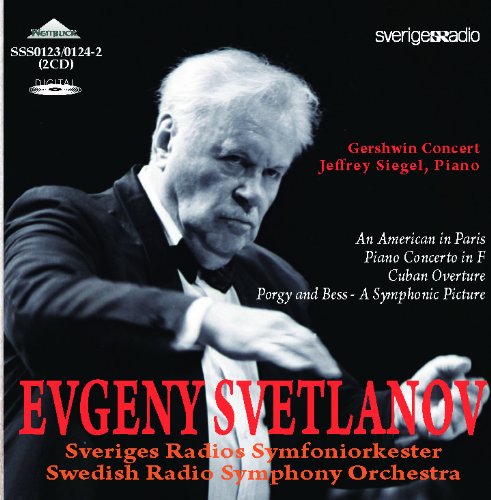 Gershwin (1898-1937) - An American in Paris, Piano Concerto, etc : Svetlanov / Swedish Radio Syomphony Orchestra, Siegel(P)(1996)(2CD) - Import 2 CD