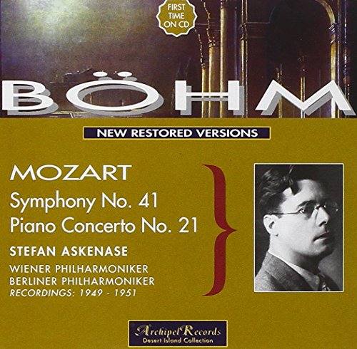 Mozart (1756-1791) - Sym, 41, Piano Concerto, 21, : Bohm / Vpo Bpo Askenase(P)(1951) - Import CD