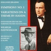 Wilhelm Furtwangler - Brahms: Symphony No.1, Haydn Var. / Furtwangler, NDR SO - Import CD