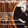 Dimitri Mitropoulos - Mendelssohn:Symphony No.3 - Import CD