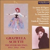Mozart / Bellini / Donizetti / Sciutti - Graziella Sciutti -The Studio Recitals 1953, 1955 & 1956 :Mozart/Bellini/Donizetti/etc:Pierre Dervaux(cond)/VSO/etc - Import CD
