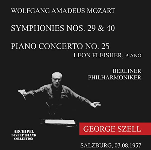 LEON FLEISHER/BERLINER PHILHAR - Mozart: Symphony No 29 & 40, Piano Concerto No 25 / Leon Fleisher, George Szell, Berlin Philharmonic Orchestra - Import CD