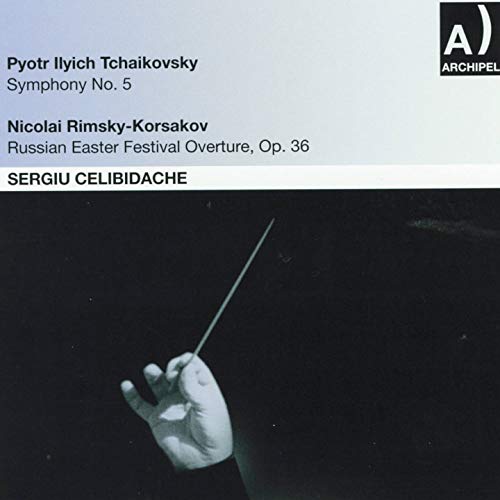 Tchaikovsky (1840-1893) - Tchaikovsky Symphony No, 5, Rimsky-Korsakov Russian Easter Festival Overture : Celibidache / Milan RAI SO, Berlin RSO (1959, 1945) - Import CD