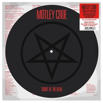 Motley Crue - Shout At The Devil (Picture Disc) - Import Vinyl LP Record Limited Edition