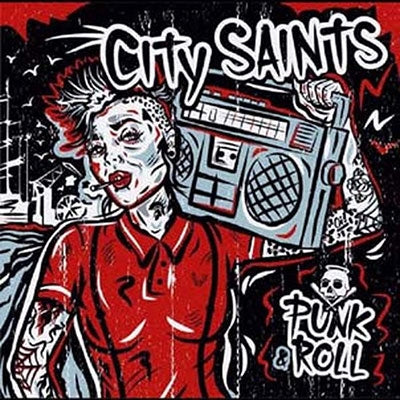 City Saints - Punk & Roll - Import Splatter On Babyblue Vinyl LP Record Limited Edition