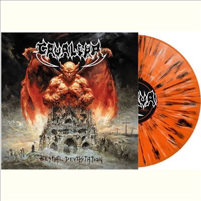 Cavalera - Bestial Devastation - Import Orange, Black & White Splatter Vinyl LP Record