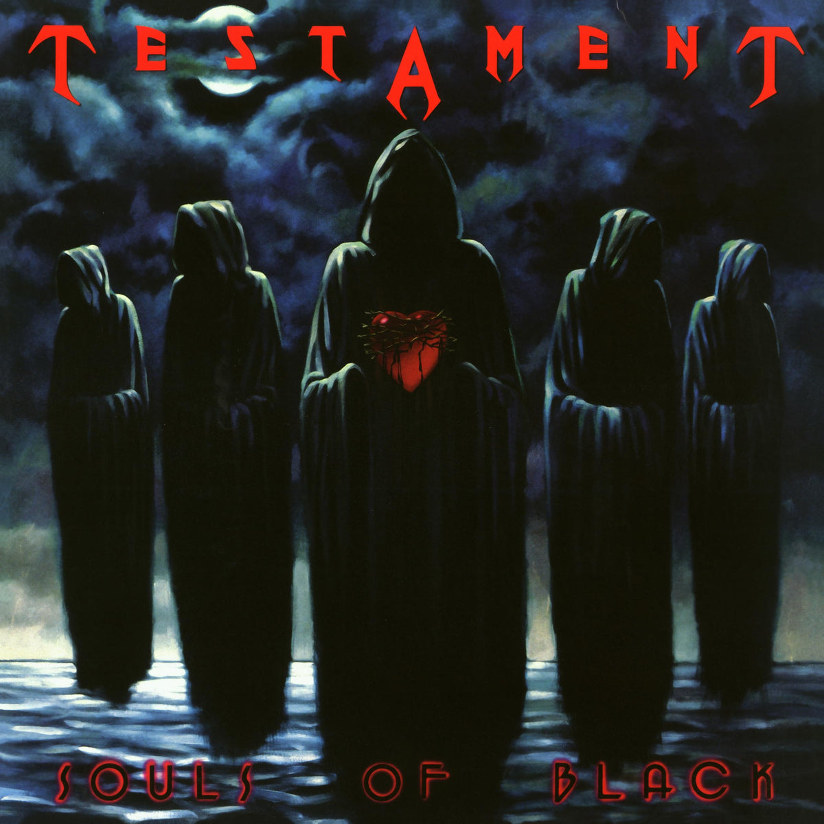 Testament - Souls Of Black - Import Red & Black Splatter Vinyl LP Record