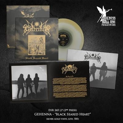 Gehenna - Black Seared Heart - Import Silver/Gold Vinyl LP Record