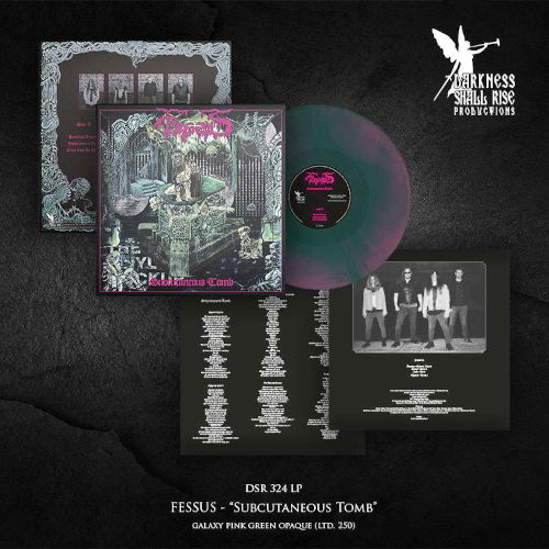 Fessus - Subcutaneous Tomb - Import Galaxy Pink Green Vinyl LP Record Limited Edition