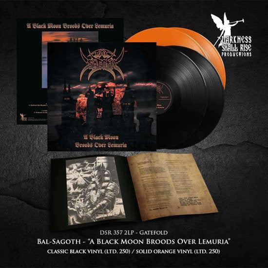 Bal-Sagoth - A Black Moon Broods Over Lemuria - Import Solid Orange Vinyl 2 LP Record Limited Edition