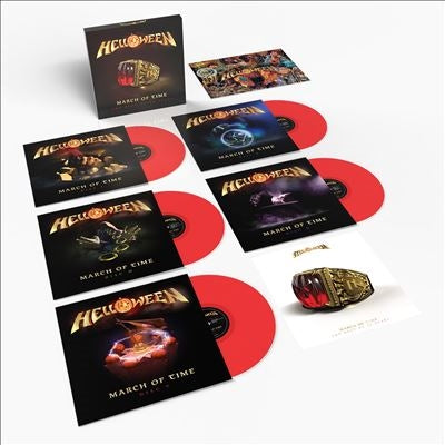 Helloween - March Of Time (The Best Of 40 Years) - Import Red Vinyl 5 LP Record Box Set Limited Edition