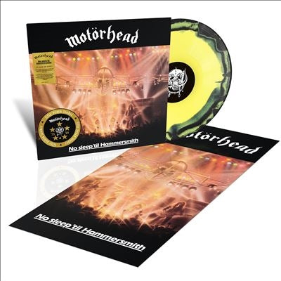 Motorhead - No Sleep 'Til Hammersmith (Live) (50Th Anniversary Edition) - Import Yellow & Black Splatter Vinyl LP Record