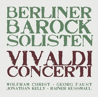 Berliner Barock Solisten - Vivaldi, A. Concerti - Import CD