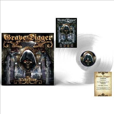 Grave Digger - 25 to Live - Import Clear Vinyl 4 LP Record Limited Edition