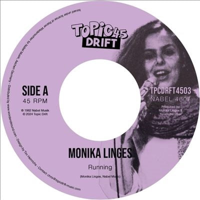 Monika Linges - Running/Till We Get There - Import Vinyl 7 inch Single Record