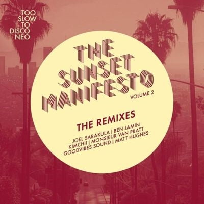 Various Artists - The Sunset Manifesto Volume 2 - The Remixes - Import White Marbled Vinyl 7 inch Single Record