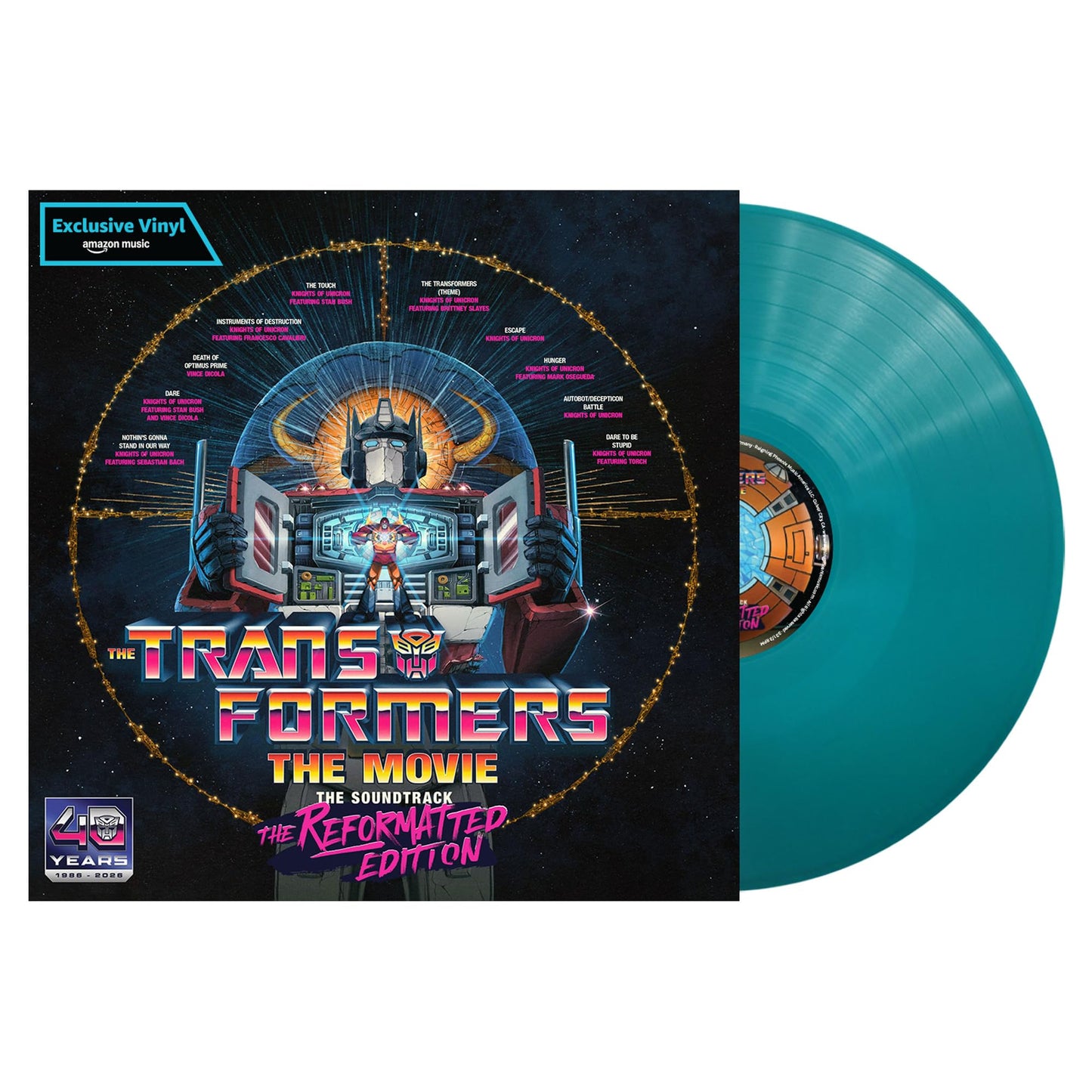 OST - The Transformers: The Movie, The Soundtrack, The Reformatted Edition - Import Aqua Vinyl LP Record