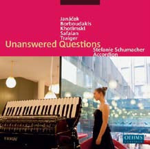 Stefanie Schumacher - Unanswered Questions - Khotimski, Janacek, Borboudakis, etc - Import CD