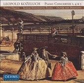 Kozeluh - Kozeluh:Piano Concertos No.1/No.4/No.5:Tomas Dratva(p)/Oliver Von Dohonanyi(cond)/Slovak Sinfonietta - Import CD