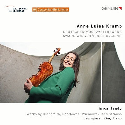 Anne Luisa Kramb - In: Cantado: Anne Luisa Kramb(Vn)Jeonghwan Kim(P) - Import CD