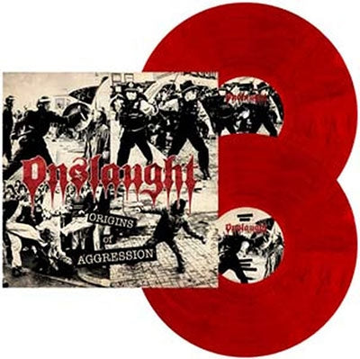 Onslaught. - Origins Of Aggression (+Autograph Card) - Import Sanity Red-Black Marbled Vinyl 2 LP Record Limited Edition