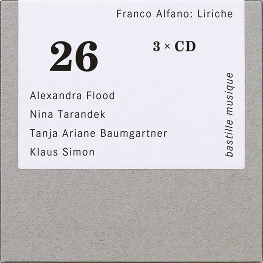 Alexandra Flood - Alfano:Liriche - Import 3 CD