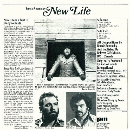 Bernie Senensky Trio - New Life - Japan SHM-CD