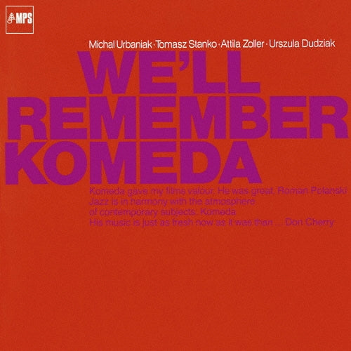 Michal Urbaniak - We`ll Remember Komeda - Japan CD