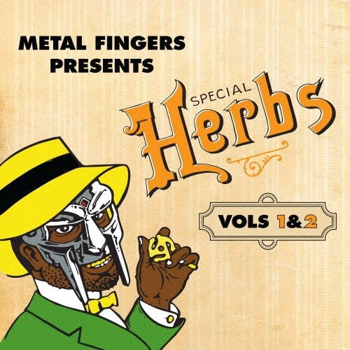 MF Doom - Metal Fingers Presents: Special Herbs Vol. 1 & 2 - Import Mustard Yellow Vinyl 2 LP Record Limited Edition